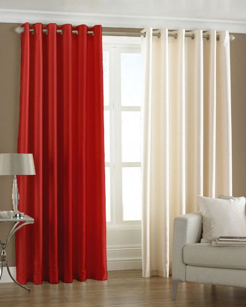 33% OFF on Pindia Polyester Red, Beige Floral Eyelet Curtain 33% OFF on Pindia Polyester Red, Beige Floral Eyelet Curtain