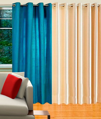 41% OFF on KKK Polyester Multi Geometric Eyelet Curtain