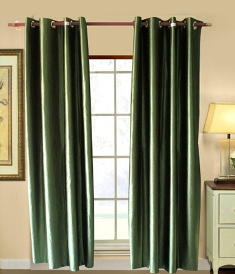 37% OFF on Christy's collection Polyester Multicolor Self Design Eyelet Curtain