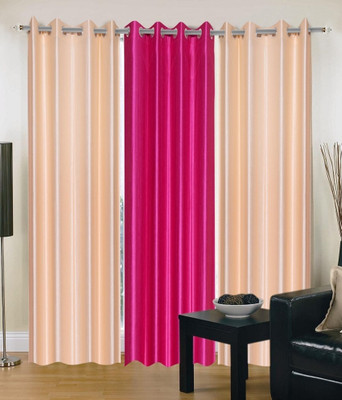 67% OFF on Decor Vatika Polycotton Beige, Pink Printed Eyelet Curtain 67% OFF on Decor Vatika Polycotton Beige, Pink Printed Eyelet Curtain