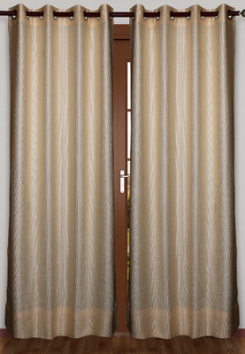56% OFF on Cosmosgalaxy Polyester Beige Solid Eyelet Curtain 56% OFF on Cosmosgalaxy Polyester Beige Solid Eyelet Curtain