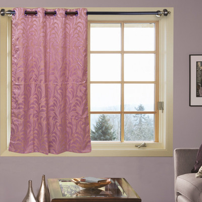 50% OFF on Kings Polycotton Purple Abstract Eyelet Curtain