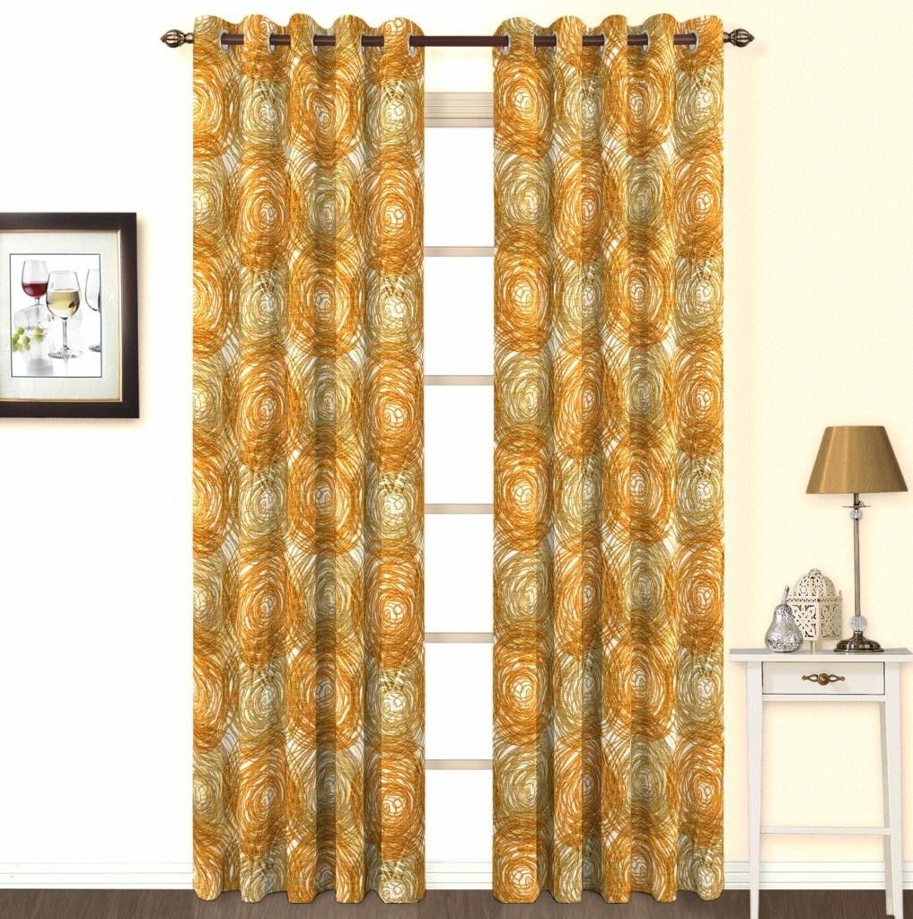 Skipper Polyester Brown, Multicolor Printed Eyelet Curtain Skipper Polyester Brown, Multicolor Printed Eyelet Curtain