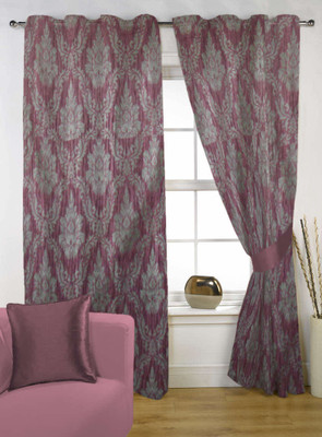 80% OFF on Kings Savan Polycotton Multicolor Printed Eyelet Curtain