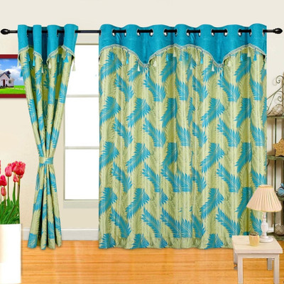 50% OFF on Cortina Polyester Blue Geometric Eyelet Curtain 50% OFF on Cortina Polyester Blue Geometric Eyelet Curtain