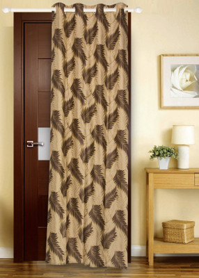 71% OFF on Dreams Polyester Brown Printed Eyelet Curtain