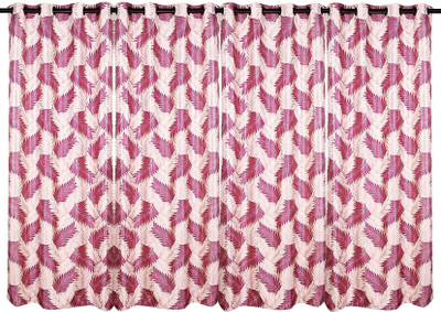 61% OFF on Zikrak Exim Polyester Purple Self Design Eyelet Curtain