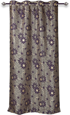 25% OFF on Mahamantra Polyester Purple Floral Eyelet Curtain 25% OFF on Mahamantra Polyester Purple Floral Eyelet Curtain