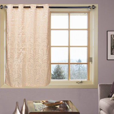 71% OFF on Kings Polycotton White Abstract Eyelet Curtain