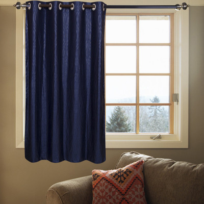 41% OFF on Kings Polycotton Maroon Abstract Tab Top Curtain