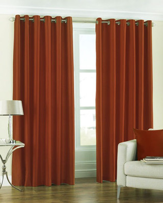 65% OFF on Homefab India Polyester Orange Solid Eyelet Curtain 65% OFF on Homefab India Polyester Orange Solid Eyelet Curtain