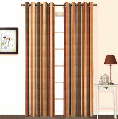 23% OFF on Skipper Cotton Multicolor Striped Eyelet Curtain 23% OFF on Skipper Cotton Multicolor Striped Eyelet Curtain