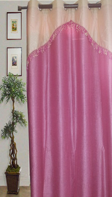 35% OFF on JBG Home Store Polyester Pink Striped Eyelet Curtain 35% OFF on JBG Home Store Polyester Pink Striped Eyelet Curtain