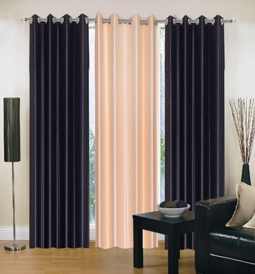 56% OFF on IWS Polyester Black, Beige Solid Eyelet Curtain 56% OFF on IWS Polyester Black, Beige Solid Eyelet Curtain