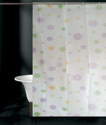 20% OFF on Tjar PVC Multicolor Floral Eyelet Curtain