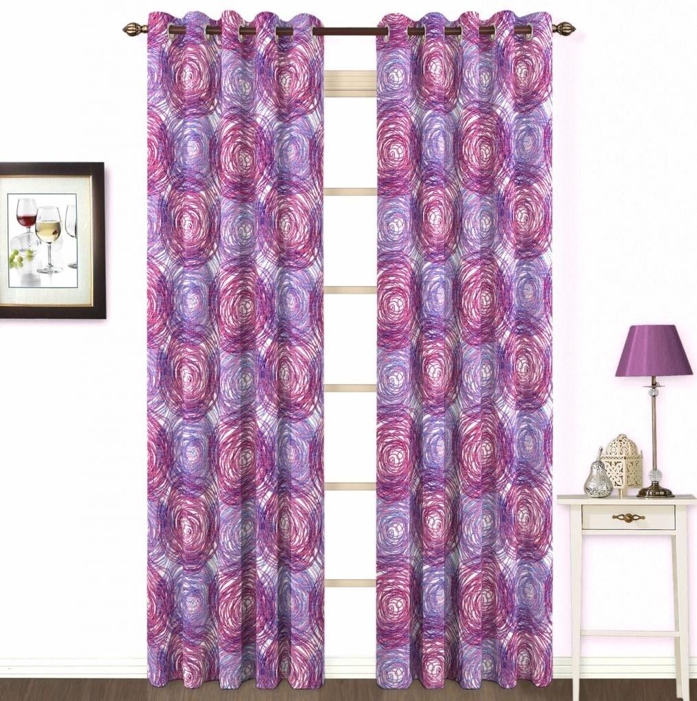 Skipper Polyester Purple, Multicolor Printed Eyelet Curtain Skipper Polyester Purple, Multicolor Printed Eyelet Curtain
