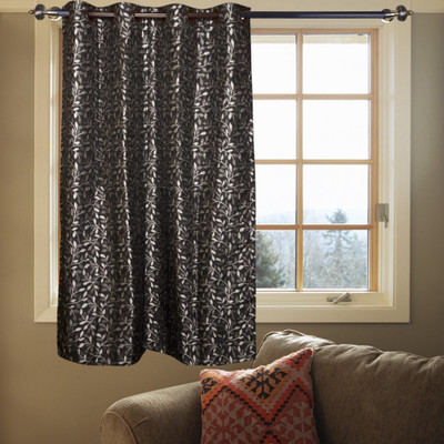68% OFF on Kings Polycotton Grey Floral Eyelet Curtain 68% OFF on Kings Polycotton Grey Floral Eyelet Curtain