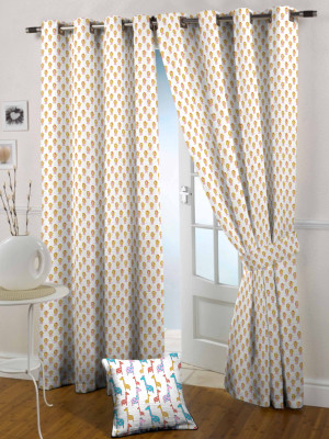 57% OFF on The Kids Decor Cotton Multicolor Striped Eyelet Curtain 57% OFF on The Kids Decor Cotton Multicolor Striped Eyelet Curtain