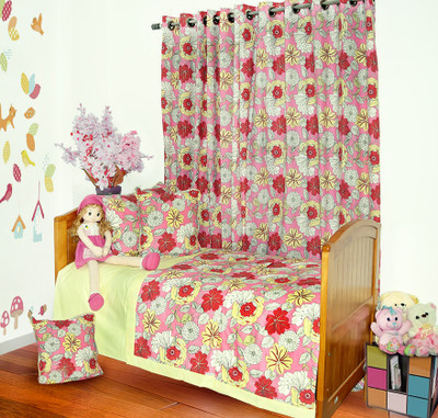 37% OFF on Aurraa Red Floral Print Single Cotton Bedding Set 37% OFF on Aurraa Red Floral Print Single Cotton Bedding Set