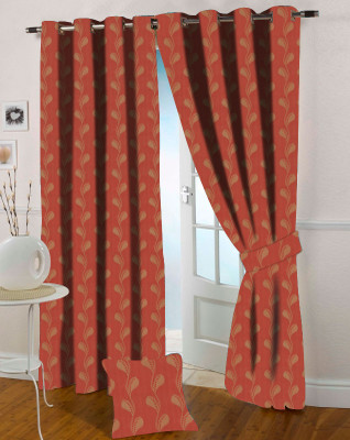 50% OFF on Presto Polycotton Pink Solid Eyelet Curtain