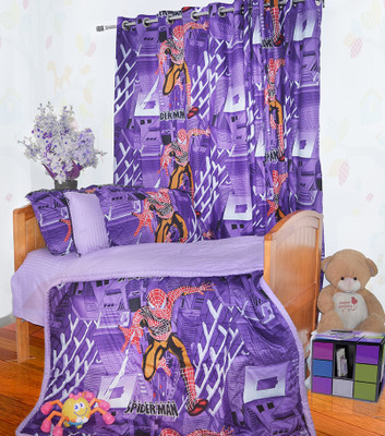 23% OFF on Aurraa Purple Spider Man Single Cotton Bedding Set