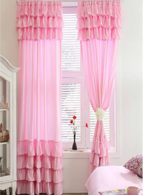 25% OFF on Schwof Cotton Pink Abstract Eyelet Curtain 25% OFF on Schwof Cotton Pink Abstract Eyelet Curtain