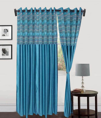 71% OFF on Decor Vatika Polyester Light Blue Solid Eyelet Curtain 71% OFF on Decor Vatika Polyester Light Blue Solid Eyelet Curtain