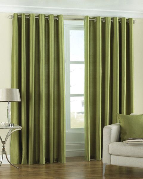 33% OFF on Pindia Polyester Green Printed Eyelet Curtain