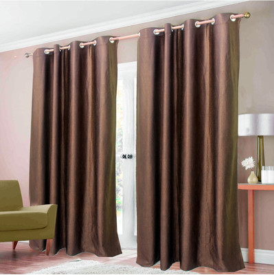 20% OFF on Christy's collection Polyester Multicolor Self Design Eyelet Curtain