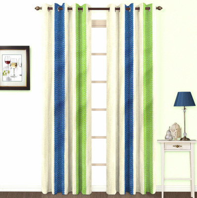 11% OFF on Skipper Cotton Multicolor Striped Eyelet Curtain 11% OFF on Skipper Cotton Multicolor Striped Eyelet Curtain