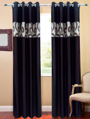 61% OFF on Homefab India Polyester Brown Damask Eyelet Curtain 61% OFF on Homefab India Polyester Brown Damask Eyelet Curtain