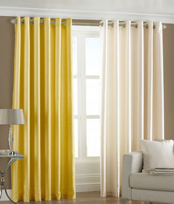 47% OFF on Homesazz Polyester Multicolor Solid Eyelet Curtain 47% OFF on Homesazz Polyester Multicolor Solid Eyelet Curtain