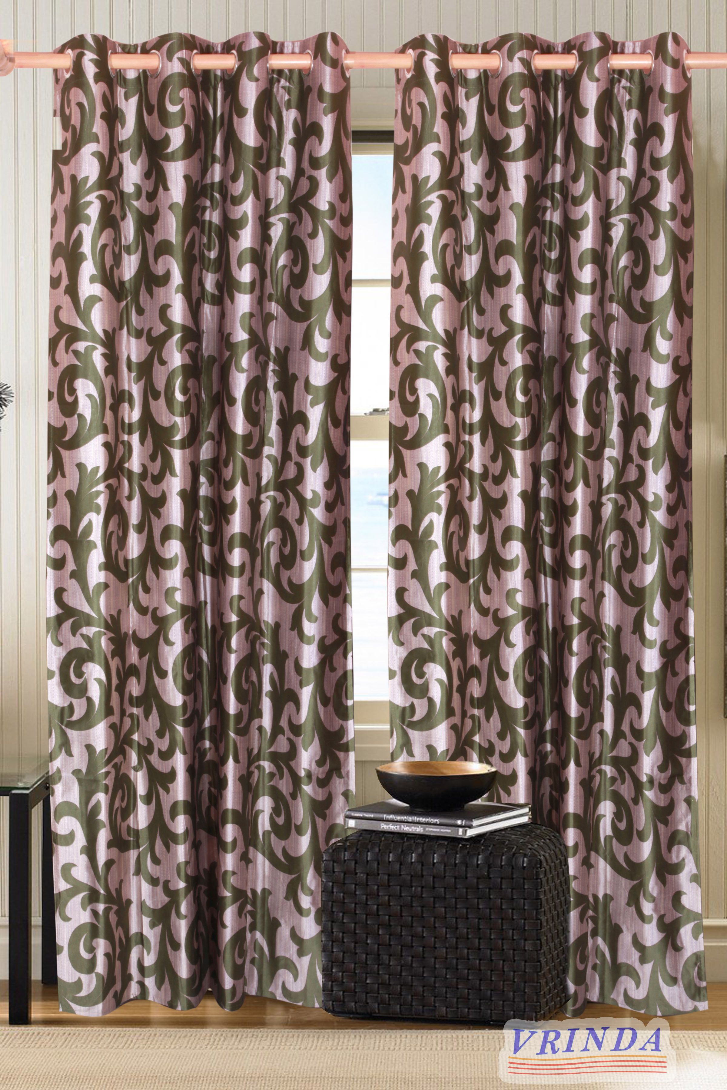 57% OFF on Vrinda Polyester Green Geometric Eyelet Curtain 57% OFF on Vrinda Polyester Green Geometric Eyelet Curtain