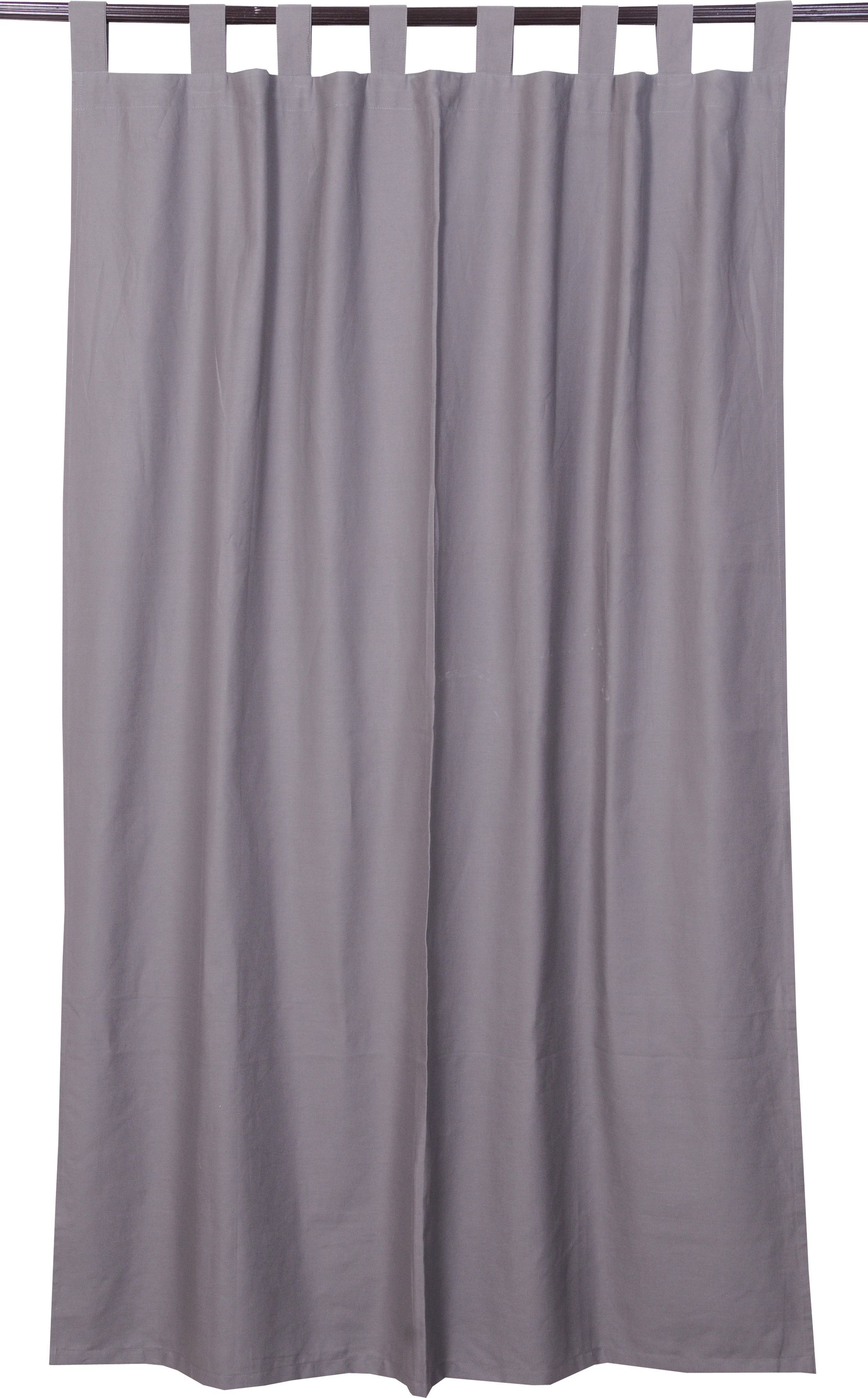 16% OFF on VHome Cotton Grey Solid Eyelet Curtain