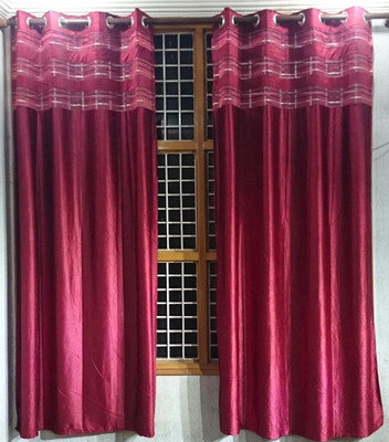 41% OFF on Jojo Designs Polyester Red Fleur-de-lis Eyelet Curtain