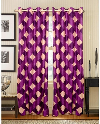 60% OFF on Madhav Product Polyester Purple Floral Eyelet Curtain 60% OFF on Madhav Product Polyester Purple Floral Eyelet Curtain
