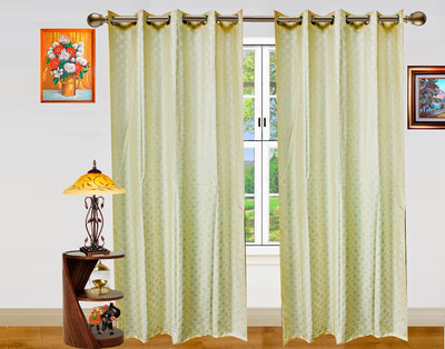 55% OFF on Dekor World Polyester White Polka Eyelet Curtain 55% OFF on Dekor World Polyester White Polka Eyelet Curtain