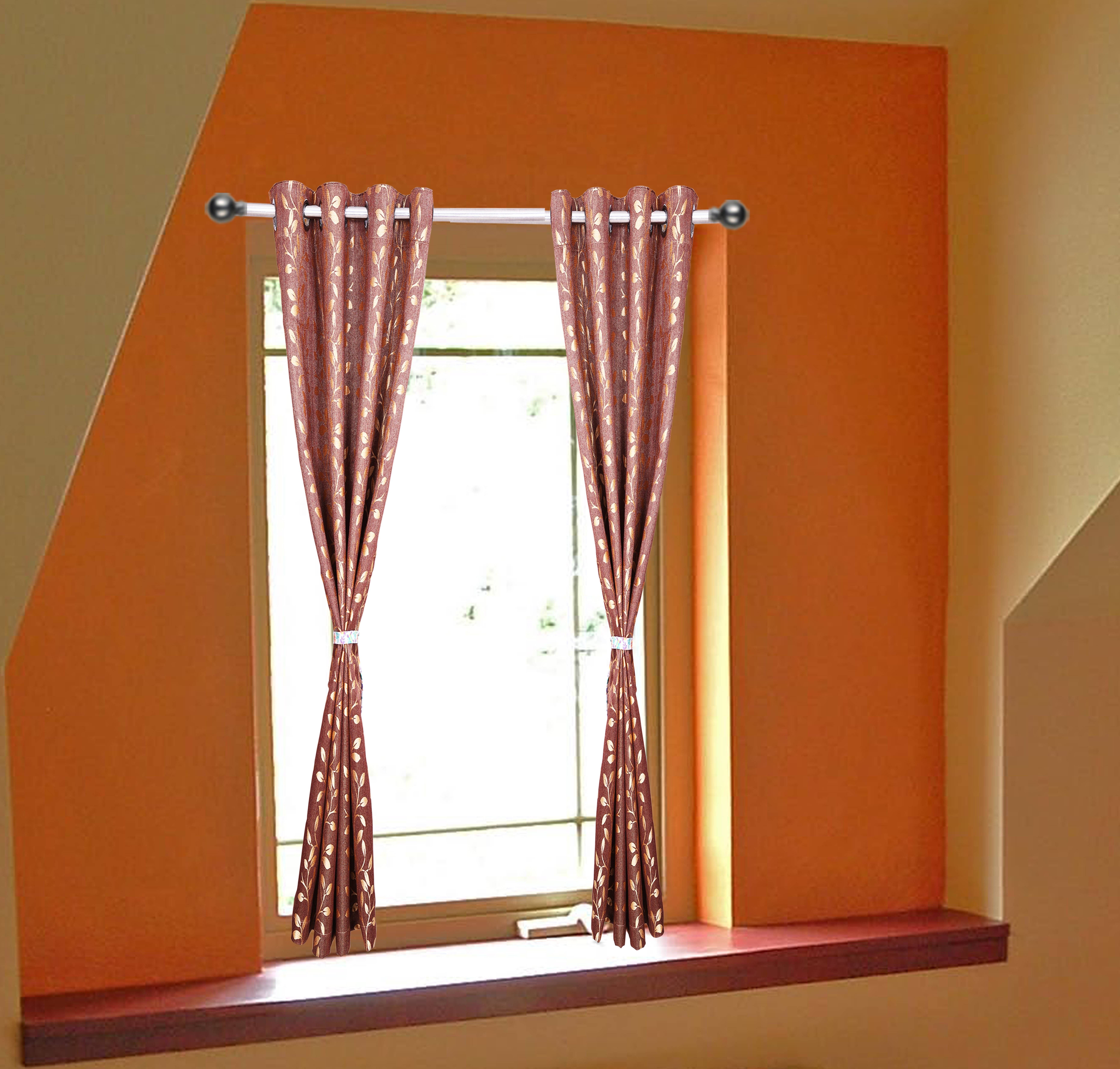 66% OFF on OsianArts Maroon Solid Eyelet Curtain 66% OFF on OsianArts Maroon Solid Eyelet Curtain