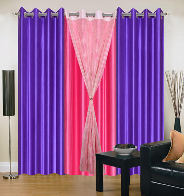 56% OFF on Shopgrab Polyester Multicolor Solid Eyelet Curtain 56% OFF on Shopgrab Polyester Multicolor Solid Eyelet Curtain