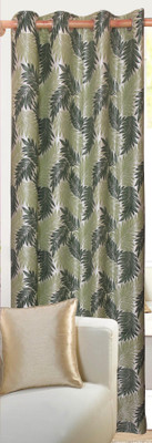 50% OFF on Vrinda Polyester Green Printed Eyelet Curtain