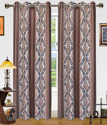 60% OFF on Home Beauty Polyester Brown Printed Eyelet Curtain 60% OFF on Home Beauty Polyester Brown Printed Eyelet Curtain