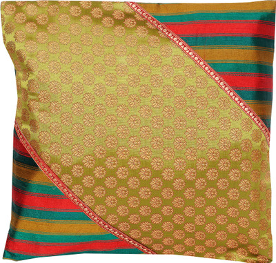 15% OFF on Exotic India Striped Cushions Cover