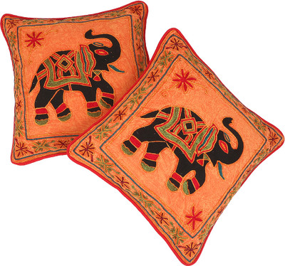 53% OFF on Rajrang Embroidered Cushions Cover