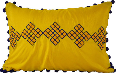 3% OFF on The Orange Sand Embroidered Cushions Cover 3% OFF on The Orange Sand Embroidered Cushions Cover