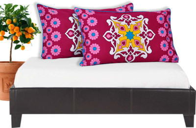 53% OFF on Salona Bichona Floral Pillows Cover