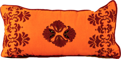 3% OFF on The Orange Sand Paisley Bolsters Cover