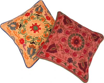 53% OFF on Rajrang Floral Cushions Cover
