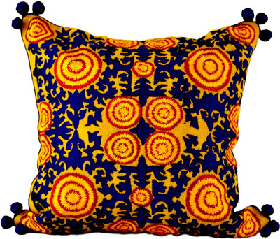 The Orange Sand Embroidered Cushions Cover The Orange Sand Embroidered Cushions Cover