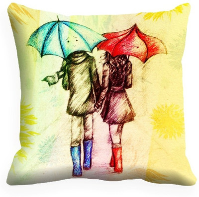 60% OFF on meSleep Abstract Cushions Cover