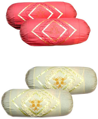 28% OFF on Christy's Collection Embroidered Bolsters Cover